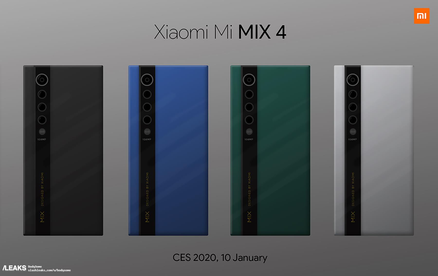 Xiaomi Mi Mix 4 böyle gözükebilir!