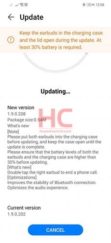 Huawei FreeBuds 3 için yeni bir güncelleme yayınlandı