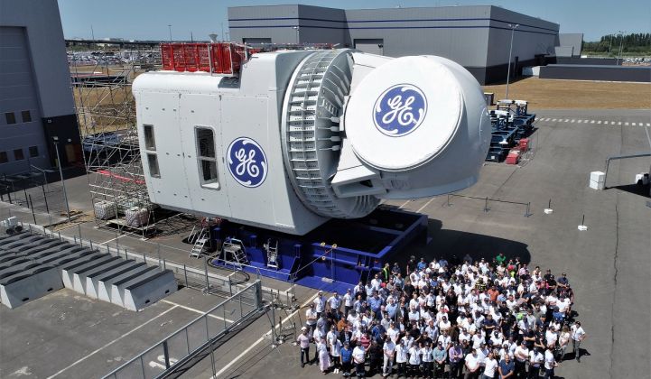 General Electric'in dev rüzgâr türbini enerji üretmeye başladı