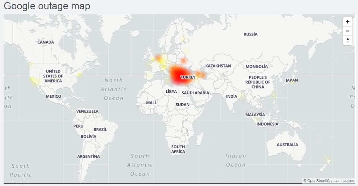 Google servisleri çöktü! Bakan Yardımcısından açıklama geldi
