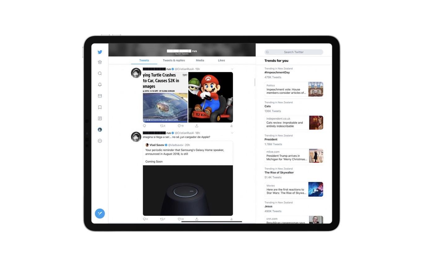 Twitter’ın iPad uygulaması sonunda yeni arayüzüne kavuşuyor