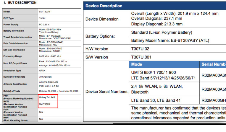 Galaxy Tab A4s detaylanıyor