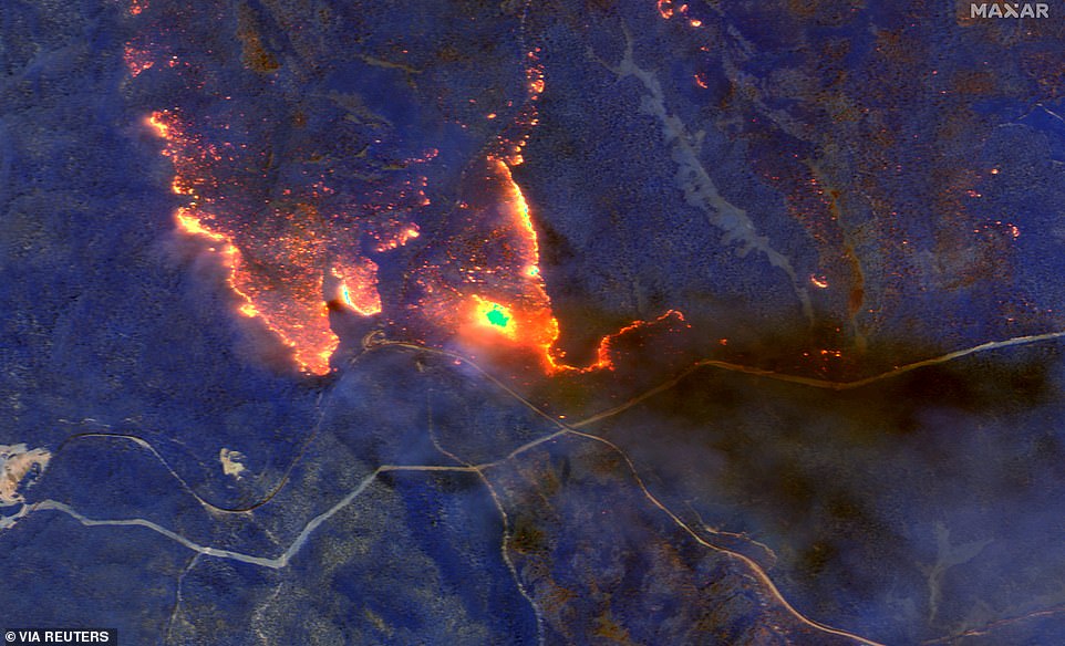 Avustralya'daki korkunç yangınların boyutunu gösteren uydu görüntüleri