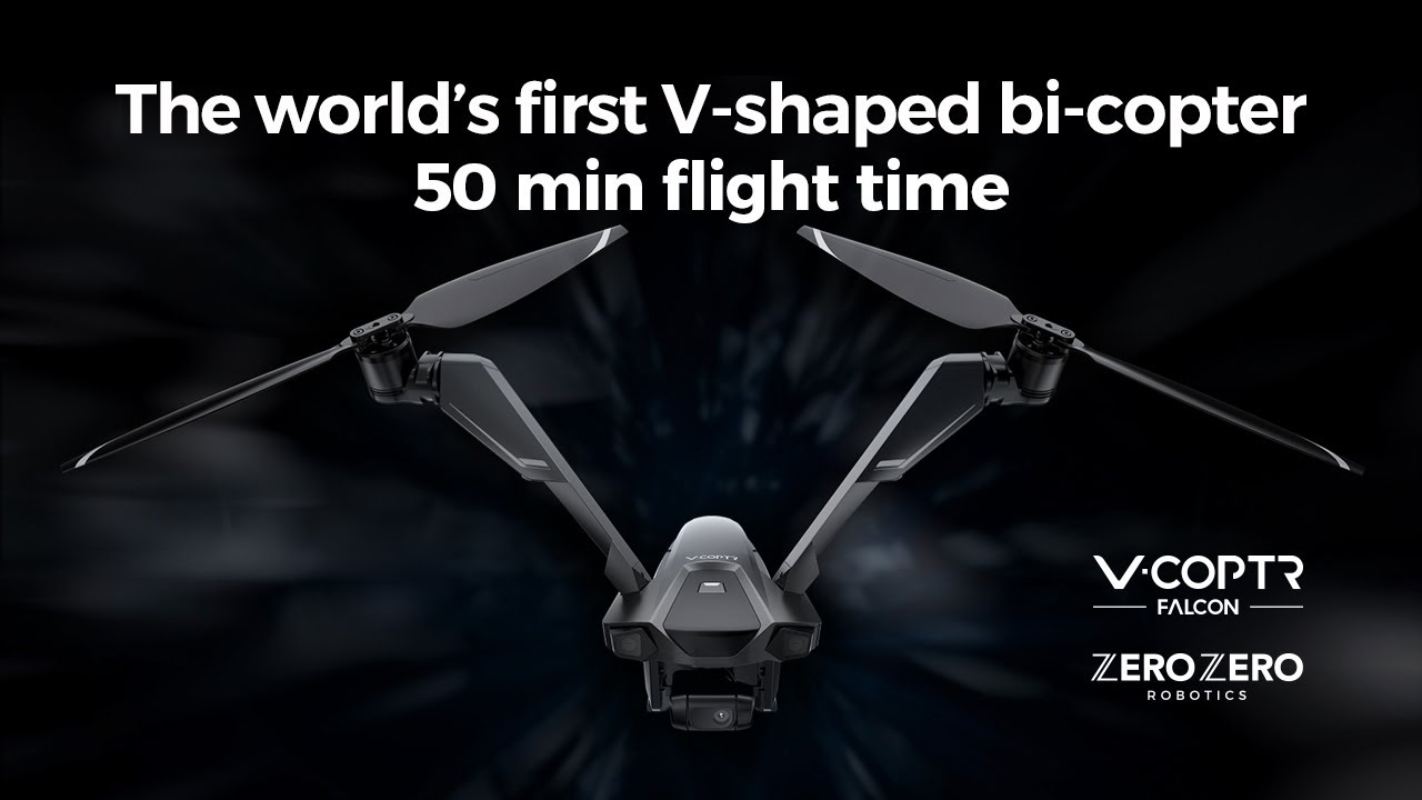V-Coptr Falcon iki pervane ile 50 dakika havada kalabiliyor