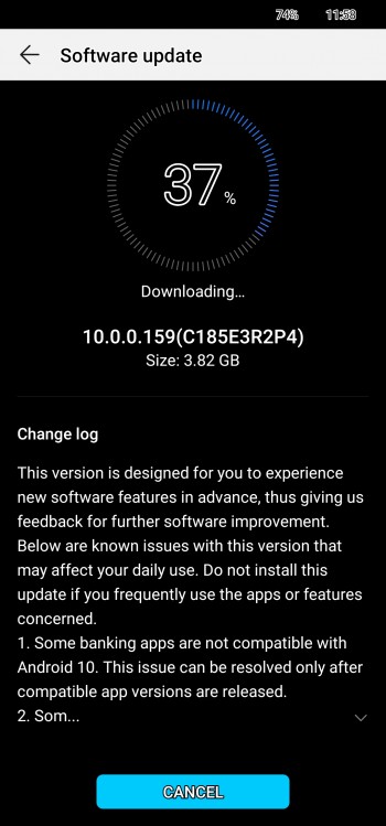Huawei P30 lite, Android 10 tabanlı EMUI 10 güncellemesi almaya başladı