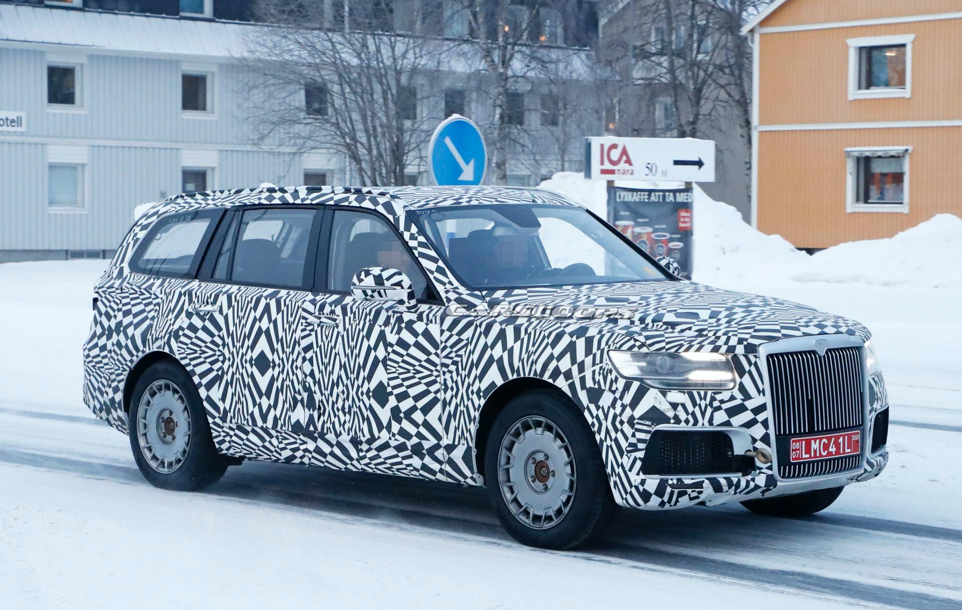 Rusya'nın lüks SUV modeli Aurus Komendant kış testlerine başladı
