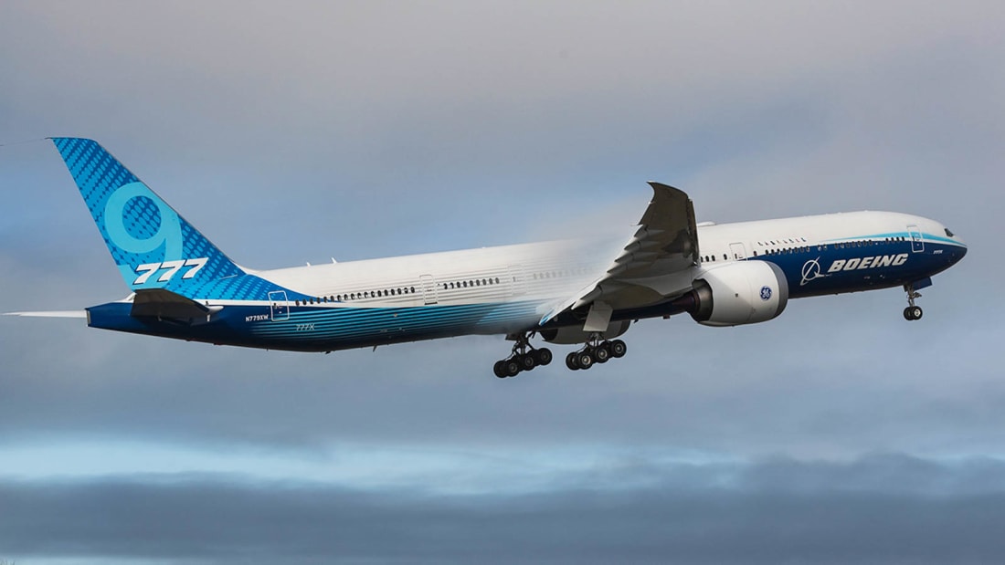 Boeing 777X: Çift motorlu dünyanın en büyük uçağı ilk uçuşunu yaptı