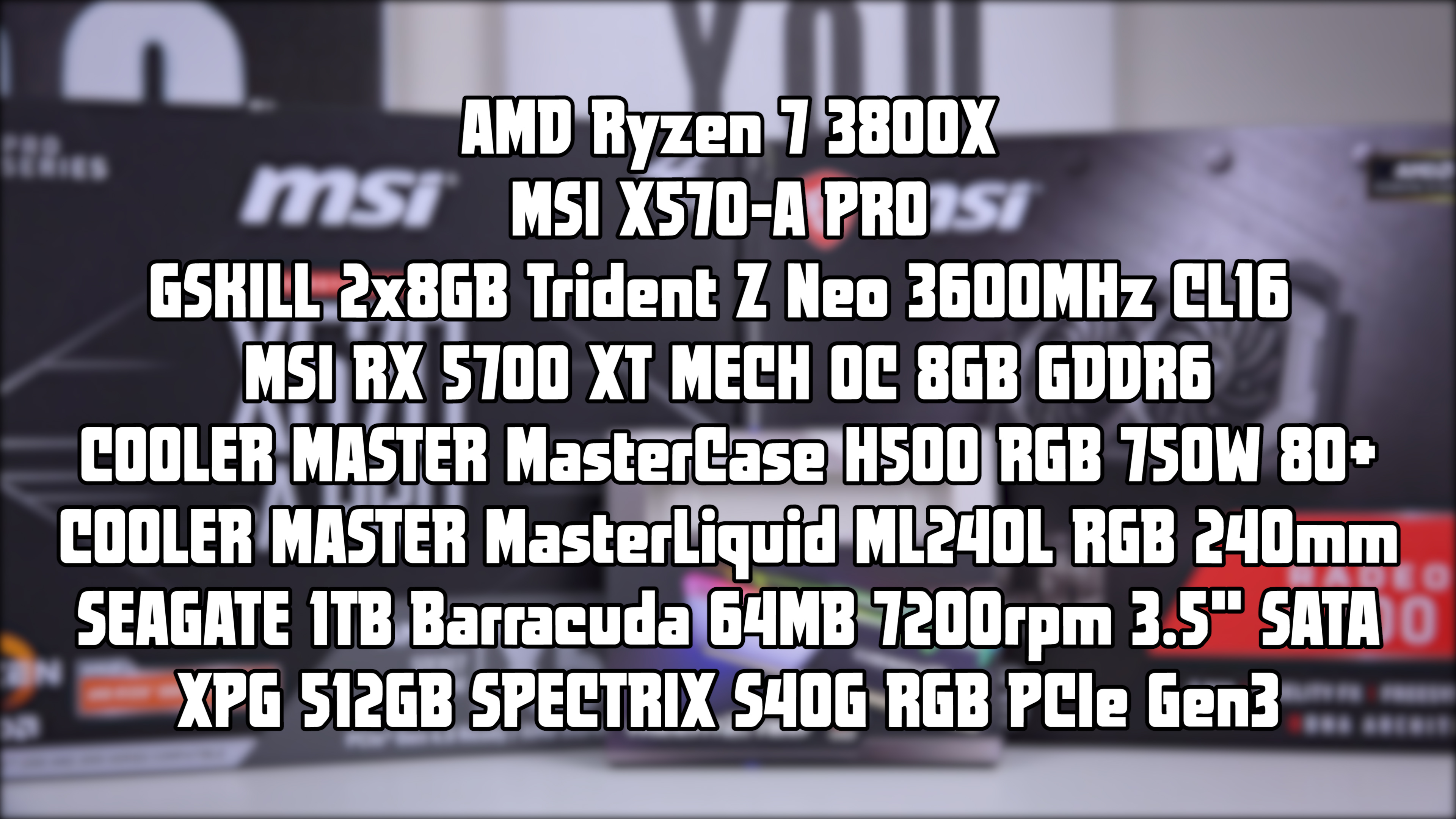 Ryzen 7 3800X ve RX5700XT 'DH-ProMaster incelemesi'