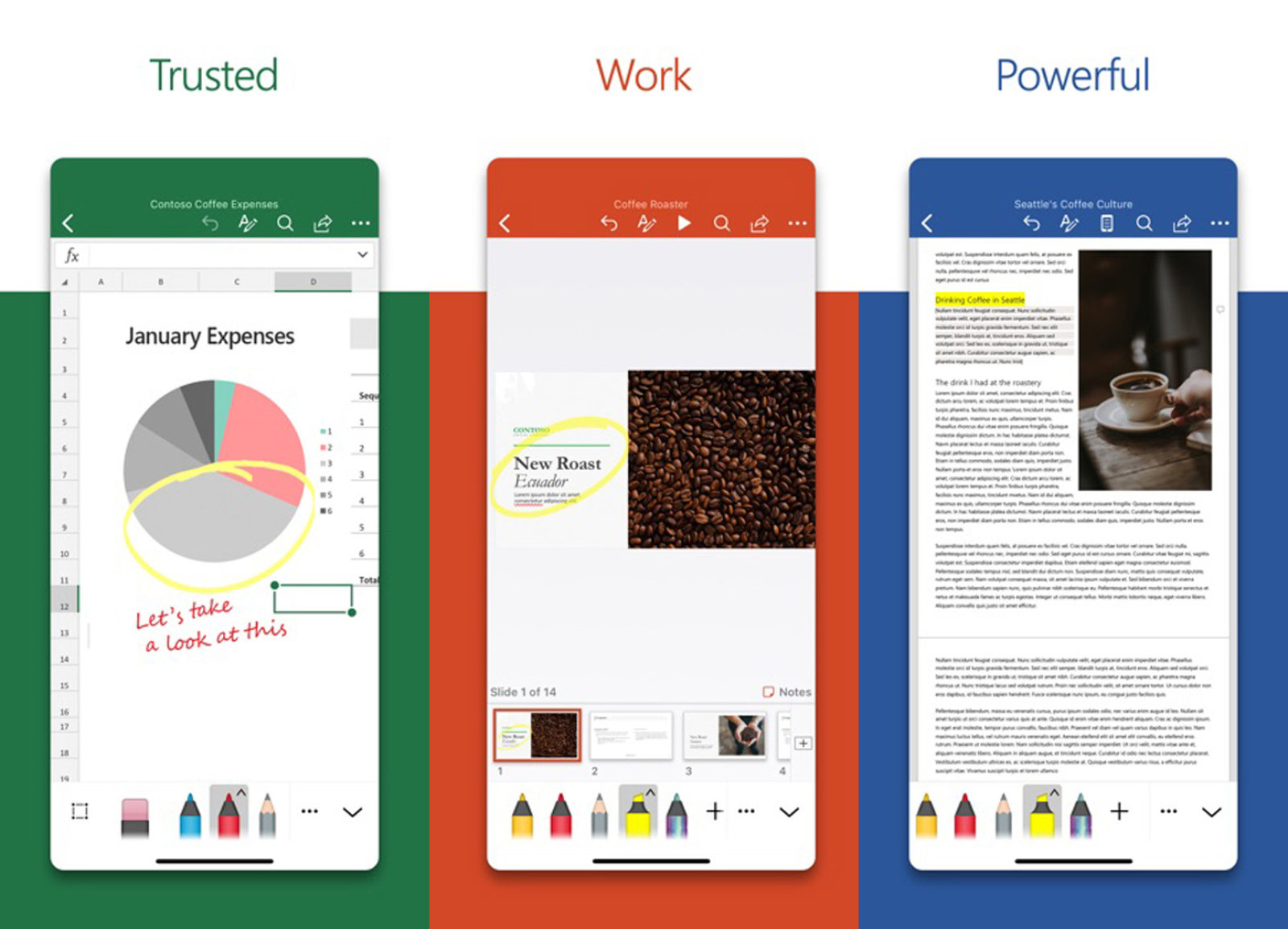 Microsoft, iOS için yeniden tasarladığı Word, Excel ve PowerPoint uygulamalarını yayınladı