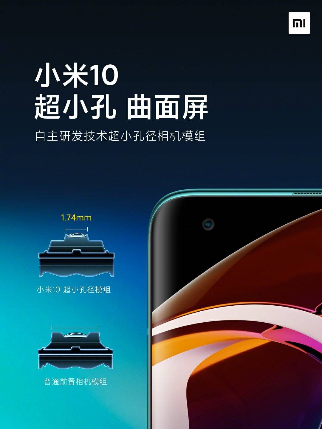 Xiaomi Mi 10 rekor derecede küçük bir ön kamera ile gelecek