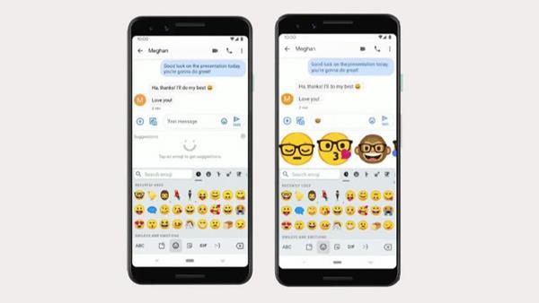 google in klavye uygulamasina emoji