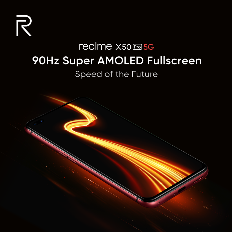 Realme X50 Pro, 90 Hz Super AMOLED ekrana sahip olacak