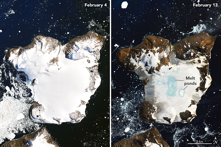 Şubat ayı sıcak dalgası, Antarktika’da rekor sıcaklıklara neden oldu