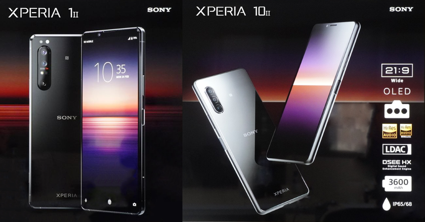 Sony Xperia 1 II ve Xperia 10 II modellerinin görsel ve teknik özellikleri sızdı