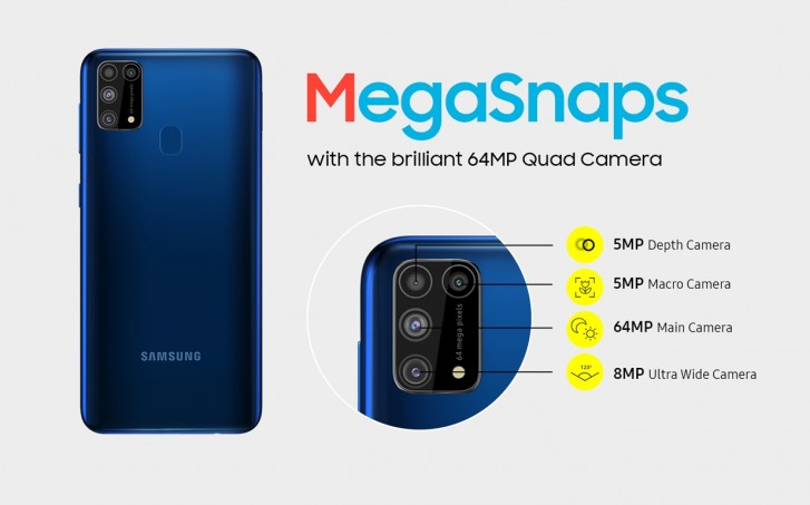 Samsung Galaxy M31 duyuruldu: 6.4 inç ekran, 6.000 mAh pil
