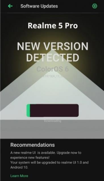 Realme 5 Pro için Android 10 güncellemesi yayınlanmaya başladı