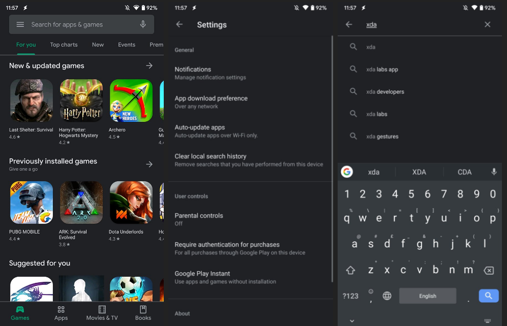 Google Play Store'a karanlık temaya geçiş seçeneği eklendi