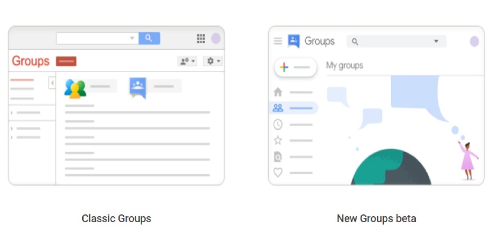 Google Groups sonunda yeni bir tasarıma sahip oluyor