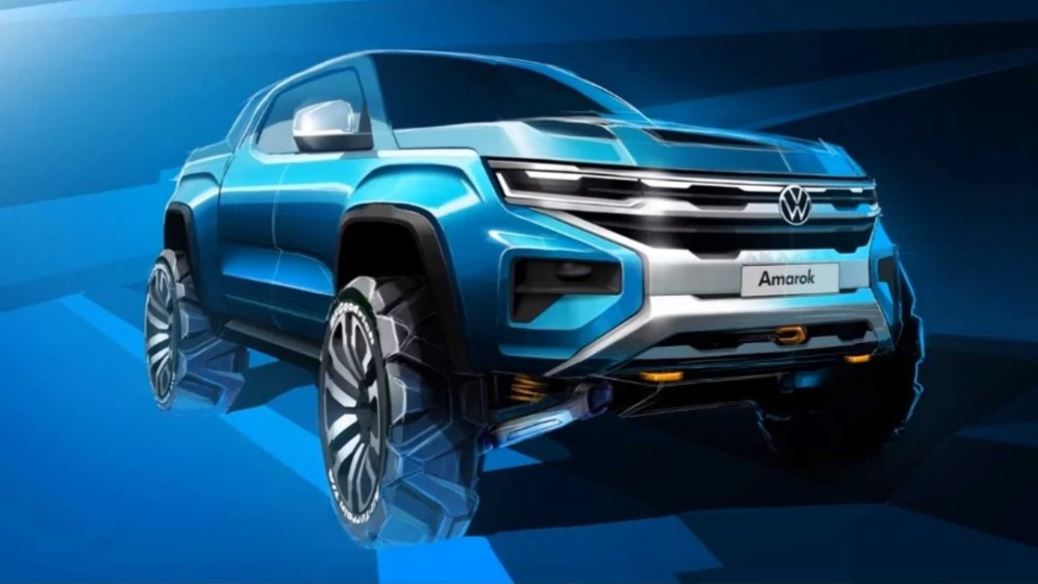 Yeni Volkswagen Amarok'un çizim görseli paylaşıldı