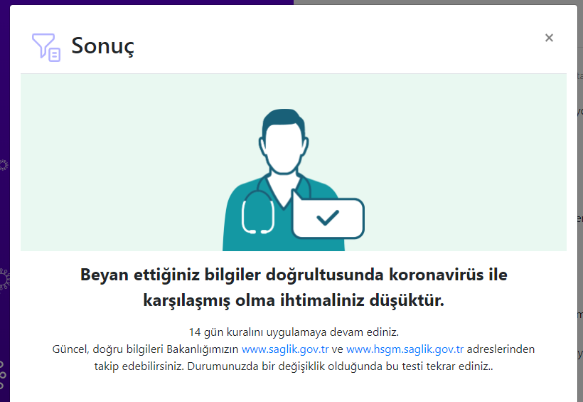 Online Koronavirüs testi başladı: Koronavirüs riskiniz var mı öğrenin