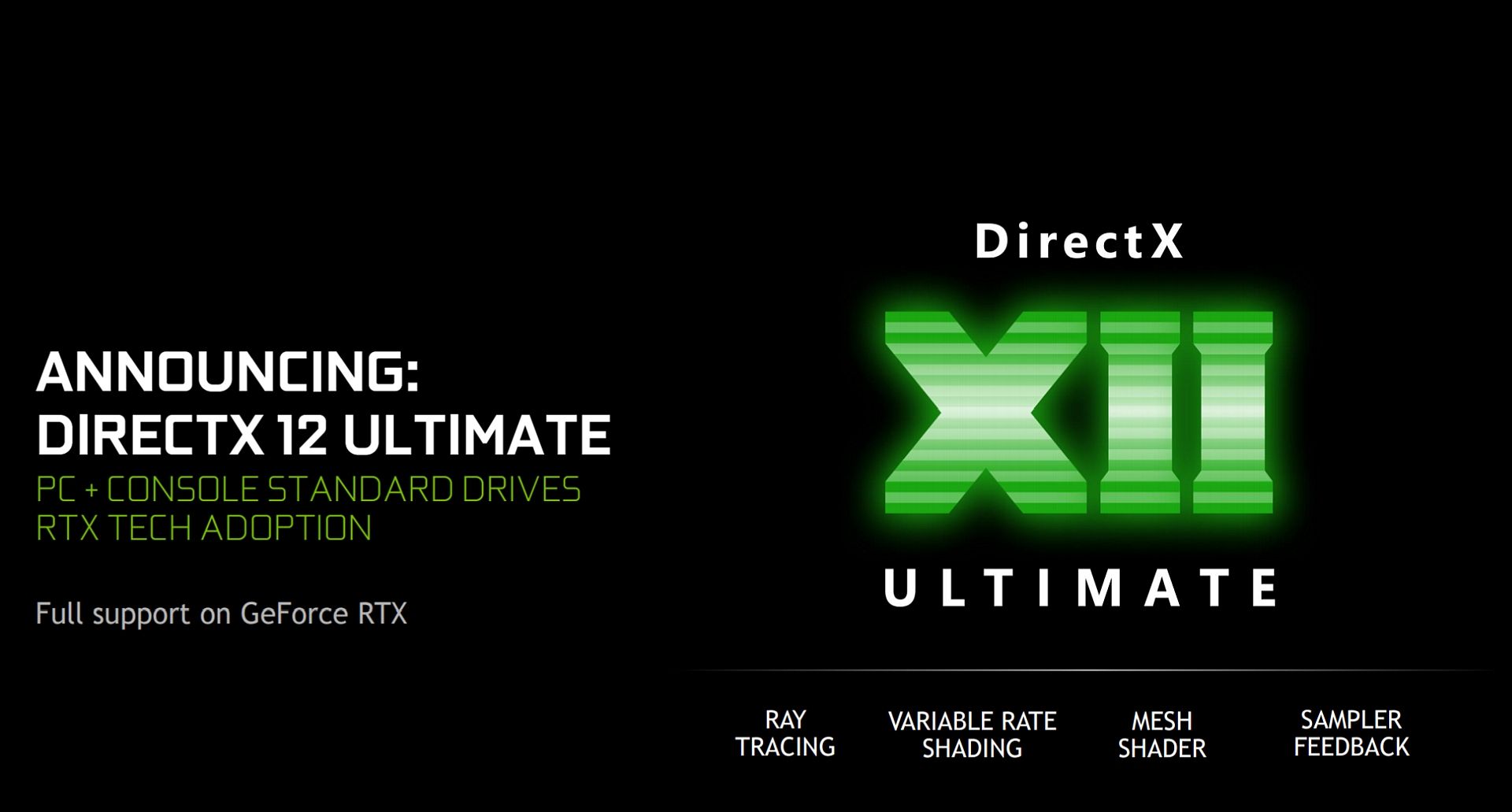 DirectX 12 Ultimate destekleyen ekran kartları ve konsol tarafı