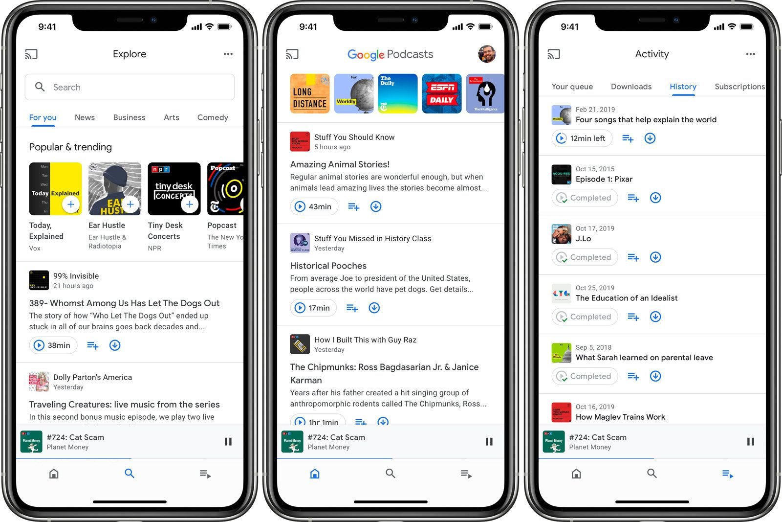 Google Podcasts uygulaması iOS’a geldi