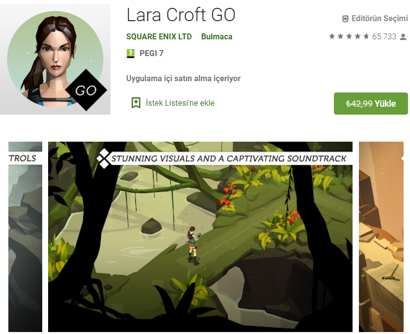 Lara Croft Go ve Monument Valley 2 kısa süreliğine ücretsiz