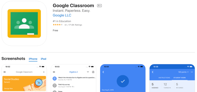 Google Classroom, Android ve iOS için en popüler eğitim uygulaması