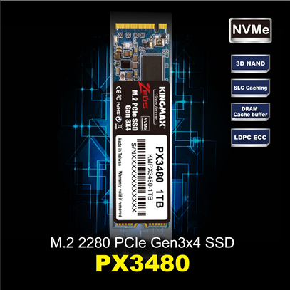 Kingmax PCIe 4.0 arayüzüne sahip PX4480 ZEUS SSD’lerini duyurdu