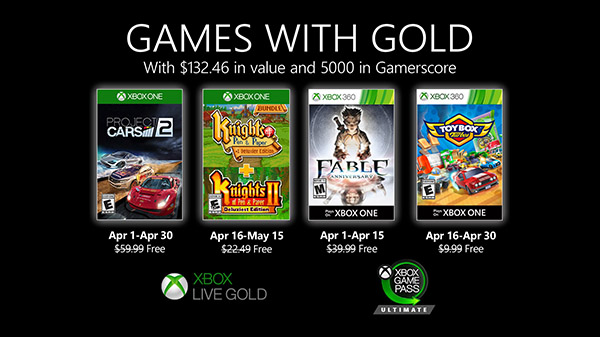 Xbox Live Gold Nisan 2020 oyunları açıklandı