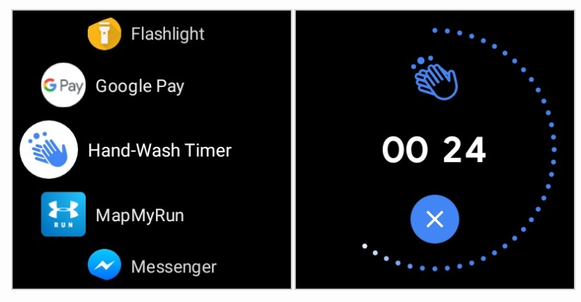 Wear OS'lu saatler üç saatte bir el yıkamayı hatırlatacak