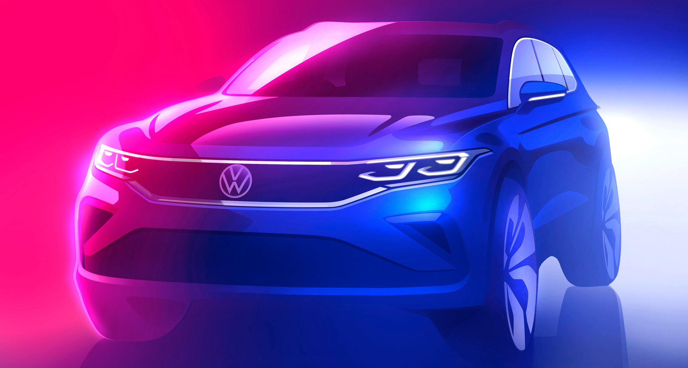 Makyajlı Volkswagen Tiguan'ın resmi çizim görseli paylaşıldı