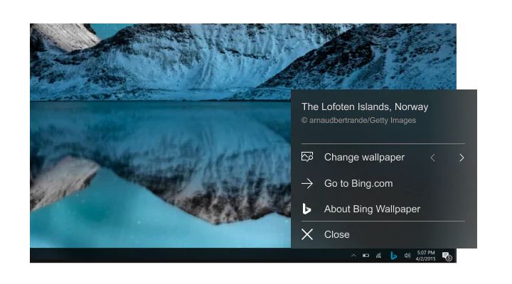 Microsoft, Bing Wallpaper uygulamasını kullanıma sundu