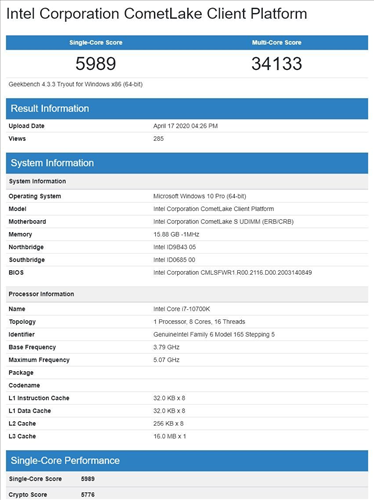 Intel Core i7-10700K Ryzen 7 3800X’in ensesinde