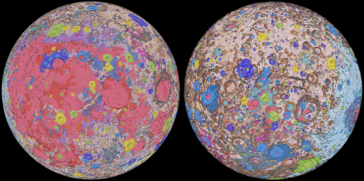 Ay'ın ilk kapsamlı jeolojik haritası yayınlandı!