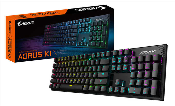 Gigabyte AORUS K1 mekanik oyuncu klavyesi tanıtıldı