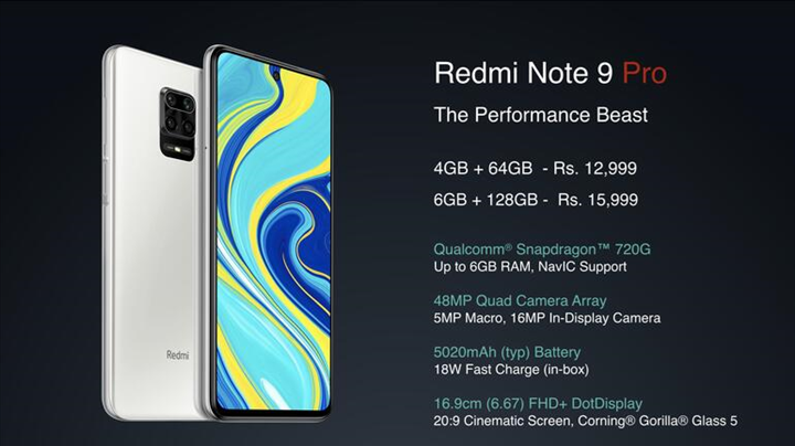 redmi note 9s fiyatı belli oldu