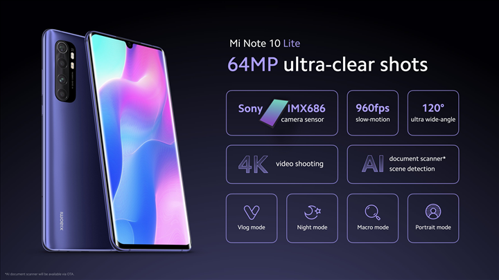 Xiaomi Mi Note 10 Lite tanıtıldı: İşte özellikleri ve fiyatı