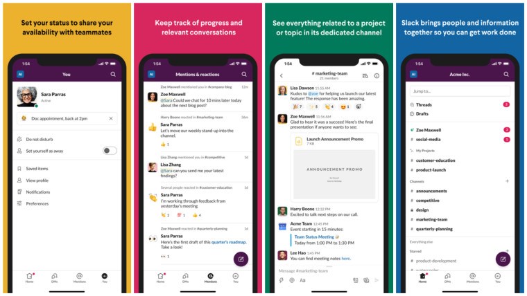 Slack’in yenilenen arayüzü iOS uygulamasına geldi