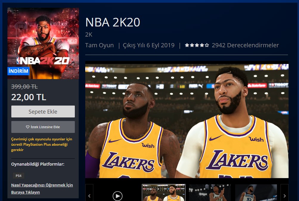 NBA 2K20 yüzde 95 indirimle 20 TL’ye düştü