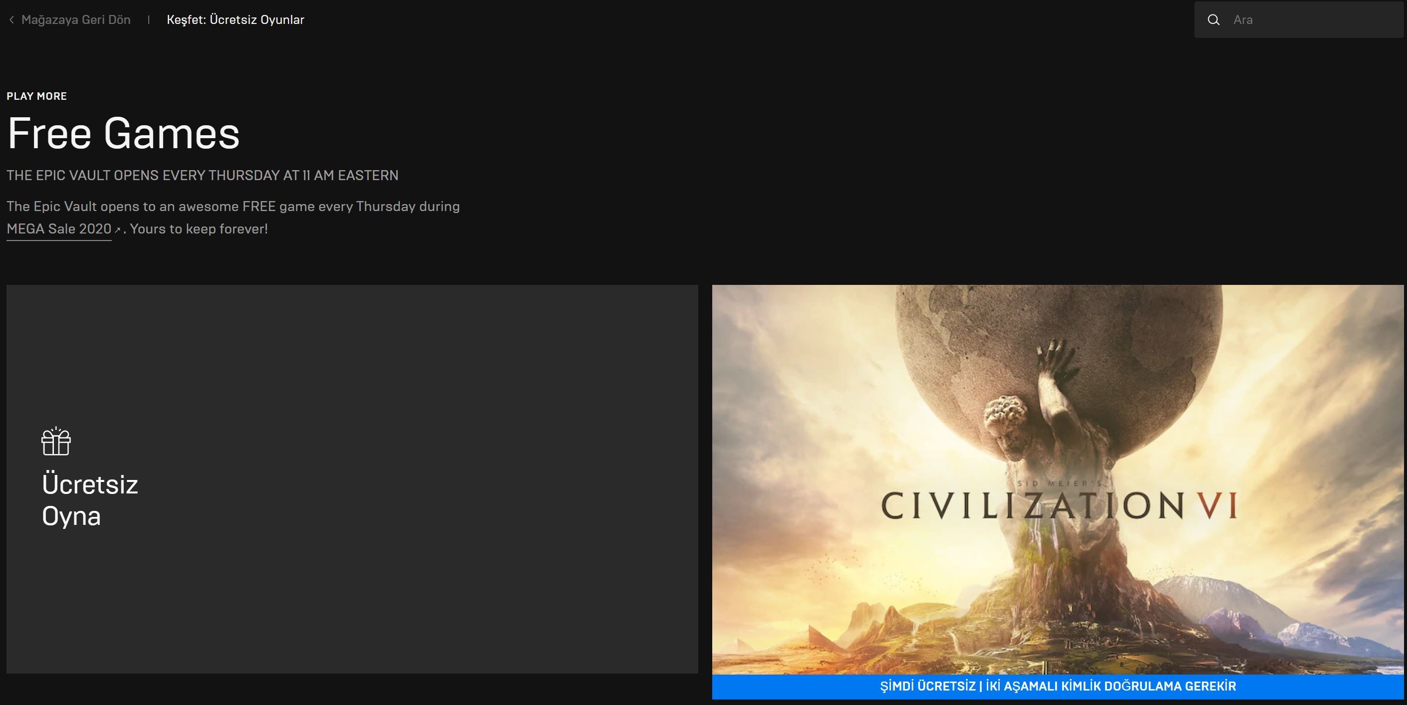 Epic Store'dan bir bomba daha: Civilization 6 ücretsiz oldu!