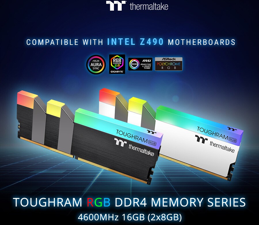 Thermaltake performans odaklı TOUGHRAM RGB DDR4-4600 RAM belleğini duyurdu