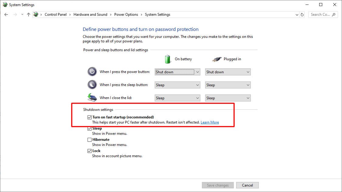 Windows 10'un 'Hızlı Başlat' özelliği, güncellemelerin yüklenmesini engelliyor