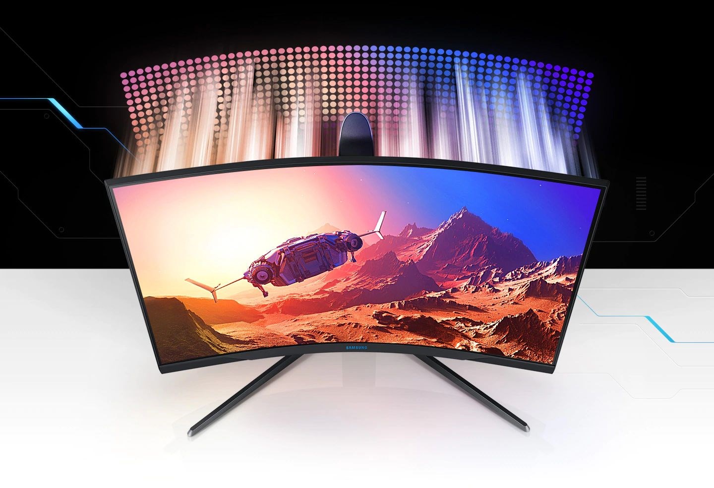 Samsung, kavisi bir adım daha öteye taşıdığı 240 Hz Odyssey G7 monitörlerini piyasaya sürdü