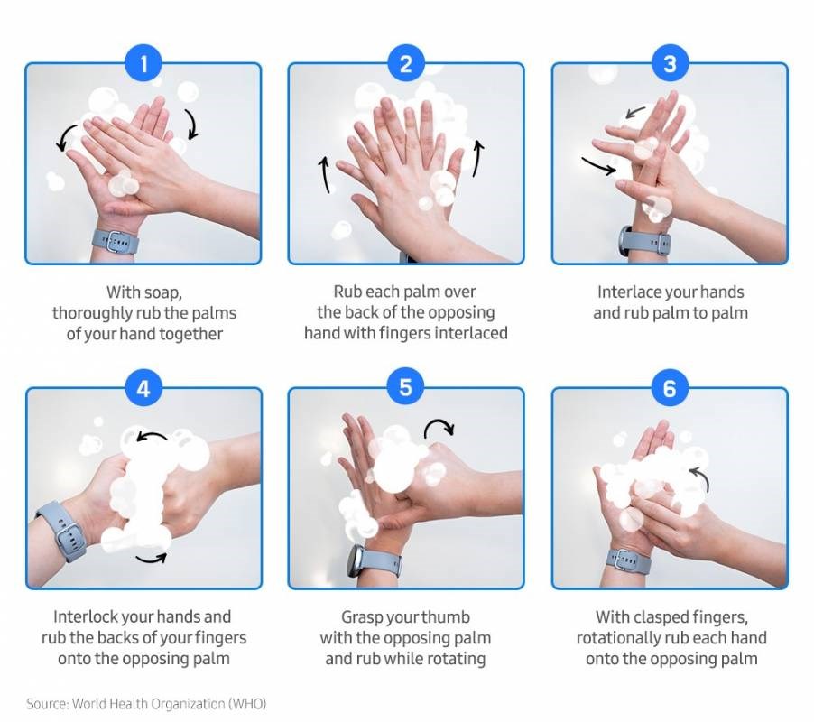 Samsung Hand Wash akıllı saat uygulaması el yıkamayı unutturmayacak