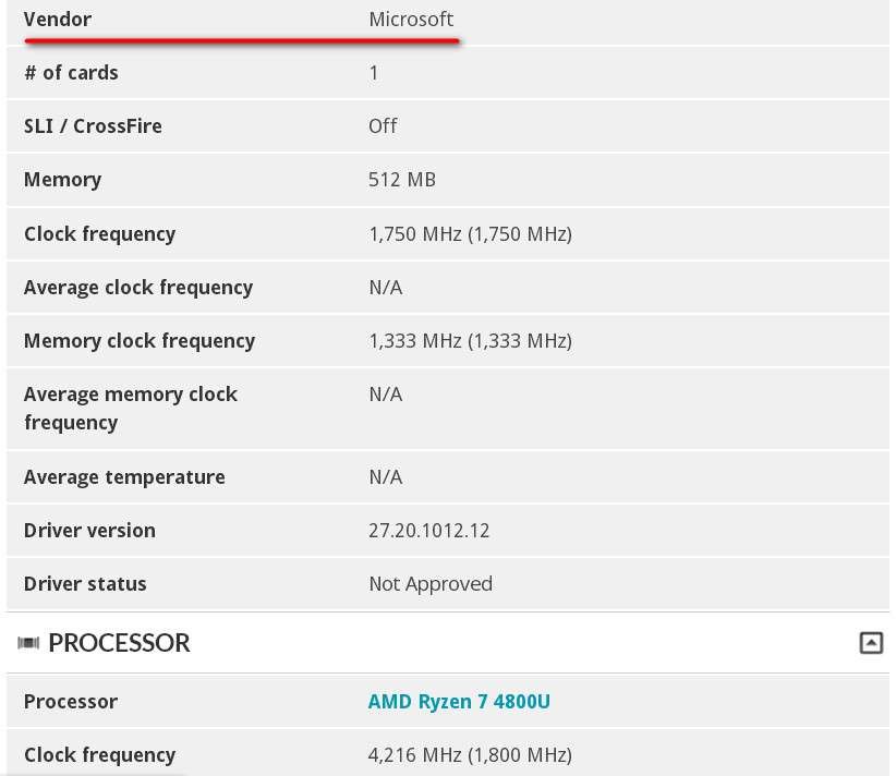 Yeni Surface cihazında Ryzen 7 4800U görebiliriz