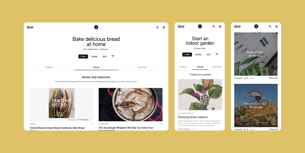 Google'dan, Pinterest'e rakip uygulama: Keen