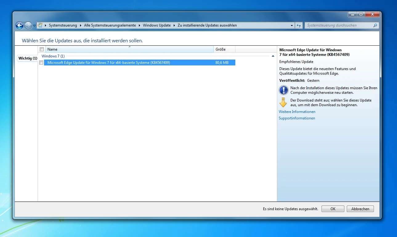 Microsoft, desteğini kestiği Windows 7 için Yeni Edge’i dağıtmaya başladı