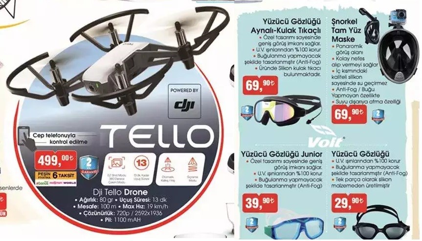 Haftaya BİM marketlerde uygun fiyata DJI Tello Drone modeli var