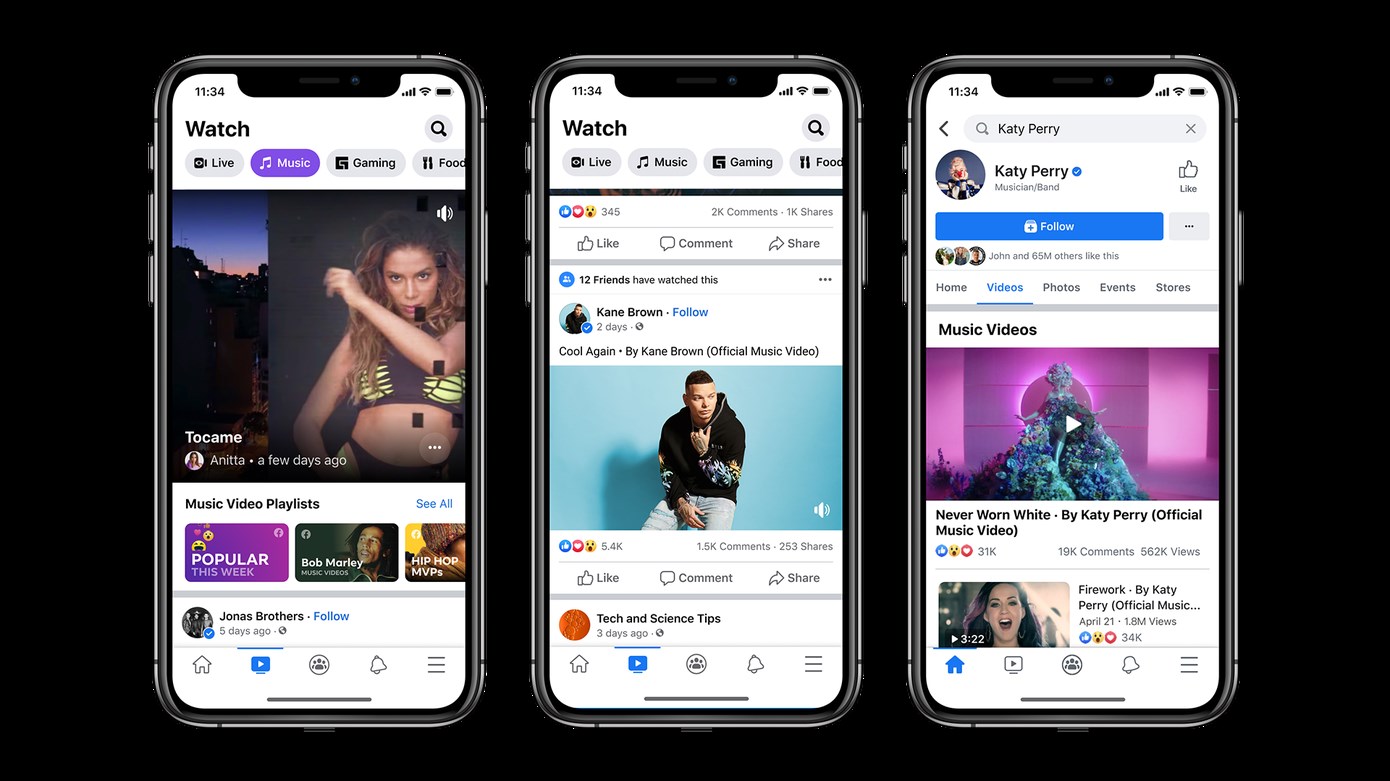 Facebook, lisanslı müzik videolarıyla YouTube'a meydan okuyor